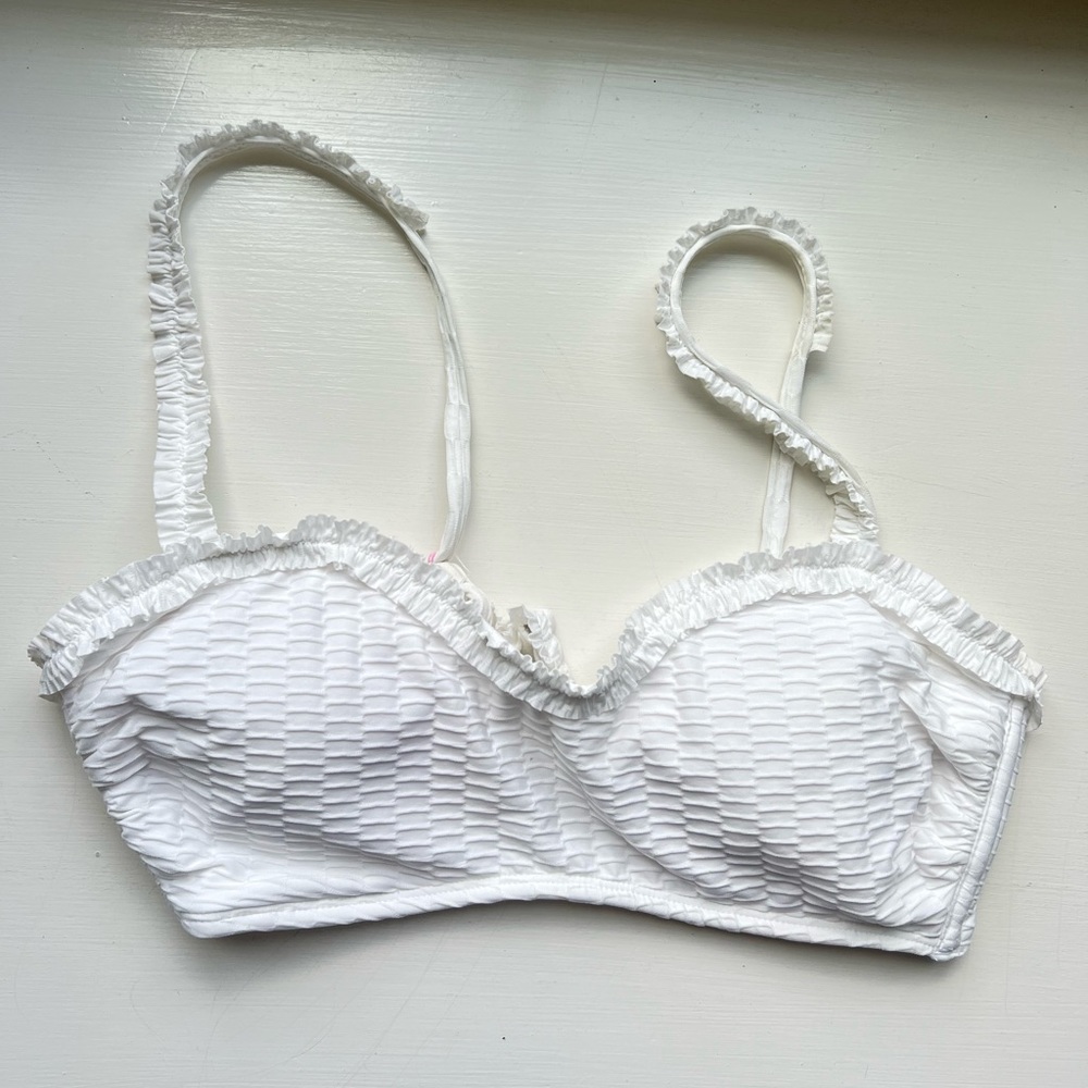 Stoney Clover Lane White Bikini Top